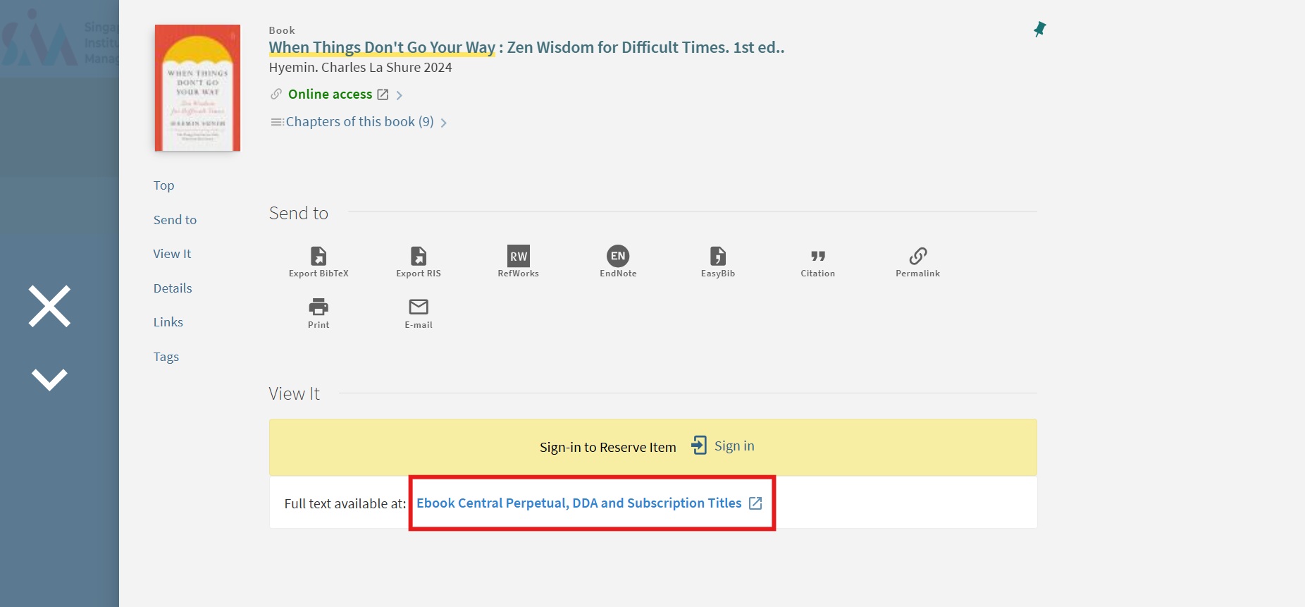 Full Text link on the e-book record.