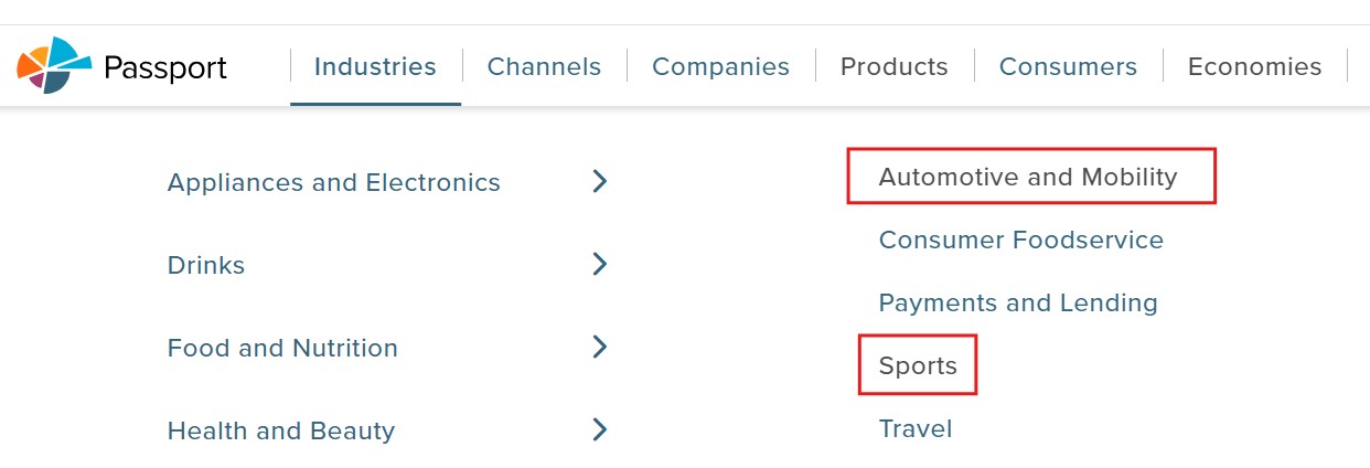 Passport search options